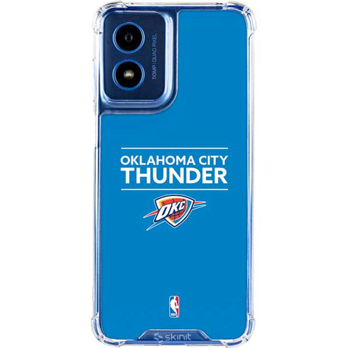 NBA Oklahoma City Thunder Standard - Blue Moto G 5G (2024) Clear Case